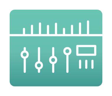 Modern Ses Karıştırıcı simgesinin vektör çizimi              