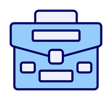 Portföy düz vektör simgesi