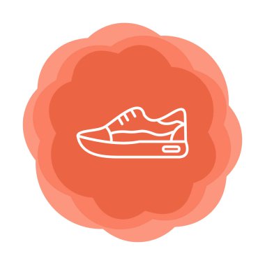 Ayakkabı sporu tasarımı vektör çizimi 