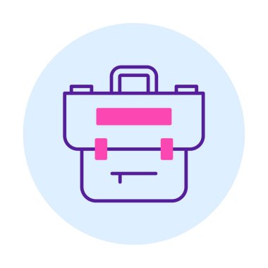 Portföy düz vektör simgesi