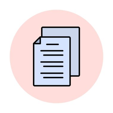 belgelerin vektör çizimi simgesi  