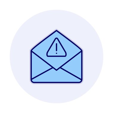 Basit çöp posta harfi simgesi, vektör illüstrasyonu