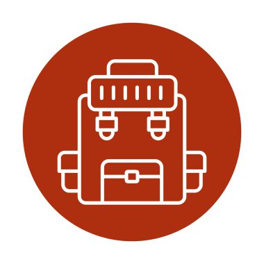 Askeri Sırt Çantası vektör çizimi