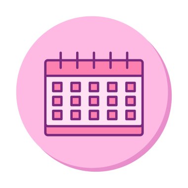 Takvim web simge vektör çizim