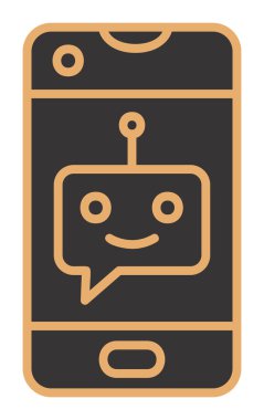 Sohbet simgesi vektör illüstrasyonu