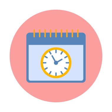 Beyaz arka plan üzerinde izole zamanlama simgesini