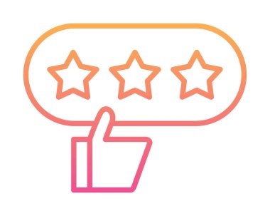 derecelendirme vektör simgesi, İyi İnceleme konsepti                         