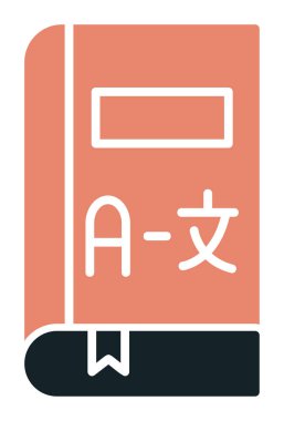 Kitap simgesinin vektör illüstrasyonu 