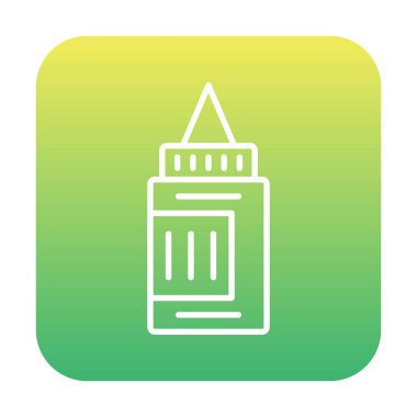 Boya tüpü. Web simgesi vektör illüstrasyonu  