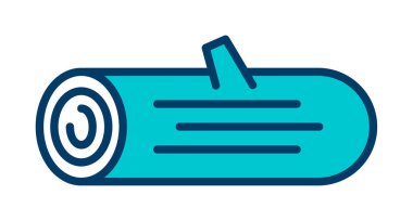 Günlük kaydı web simgesi, vektör illüstrasyonu 