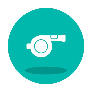  Islık düz simge tasarımı, vektör, illüstrasyon