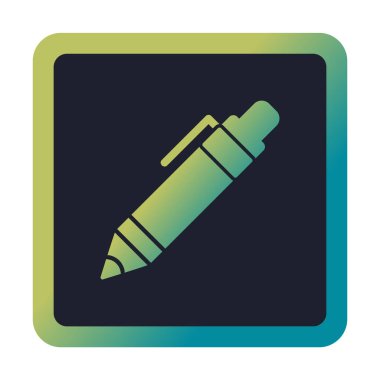 Kalem simgesi, vektör illüstrasyonu. düz tasarım biçimi 