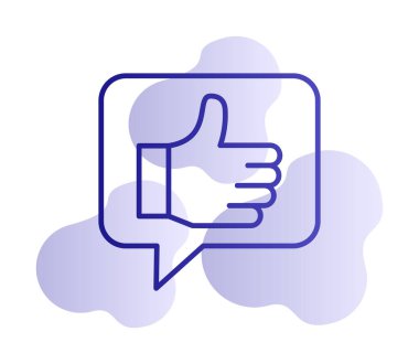 başparmak yukarı Web simgesi, vektör çizim                   