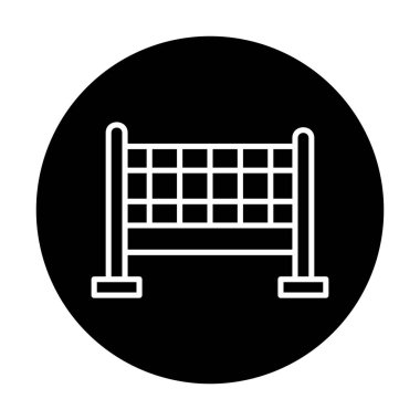 voleybol net simge vektör çizim
