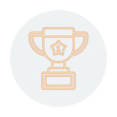 kupa çizgisi düz vektör çizimi