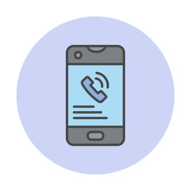 Telefon var. Web simgesi vektör illüstrasyon tasarımı