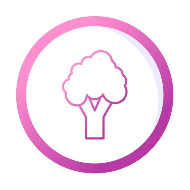 brokoli web simgesi, vektör illüstrasyonu  