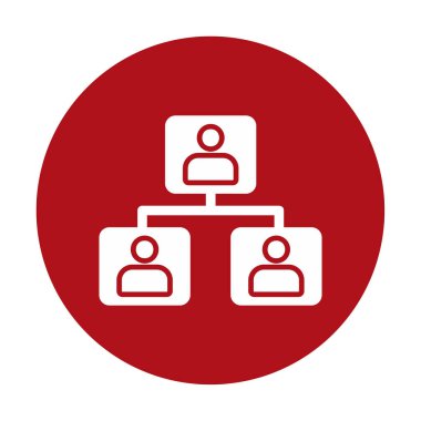 Basit ağ simgesi, vektör illüstrasyonu