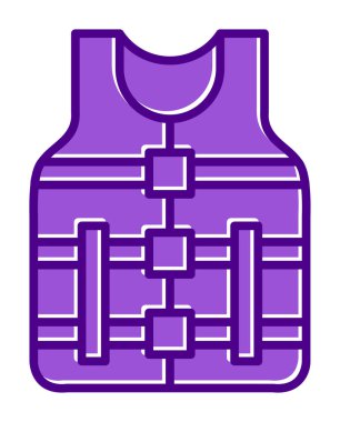 Modern Life Vest simge tasarımının vektör çizimi                     