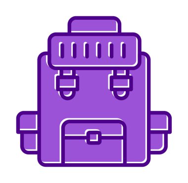 Askeri Sırt Çantası vektör çizimi