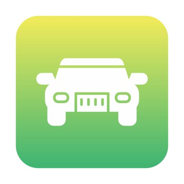 araba web simgesi basit illüstrasyon 