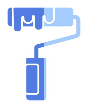 Modern Paint Roller simgesinin vektör çizimi              