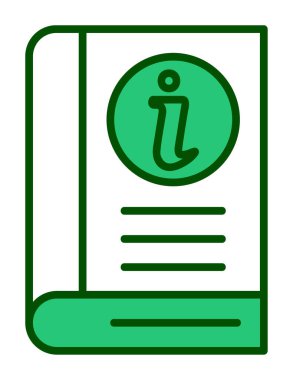 Bilgi Defteri simgesi. dosya simgesi. vektör illüstrasyonu