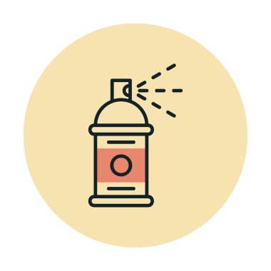 Boya spreyi simgesi, vektör illüstrasyonu 