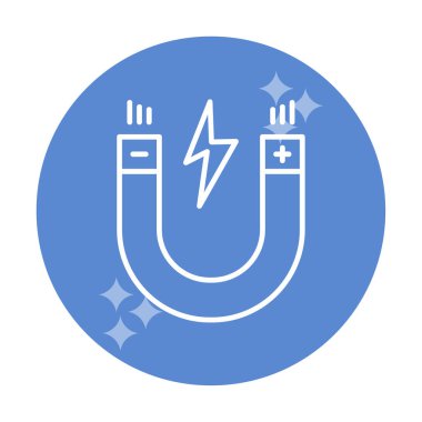 düz mıknatıs simgesi vektör illüstrasyon tasarımı