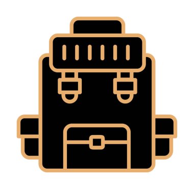 Askeri Sırt Çantası vektör çizimi