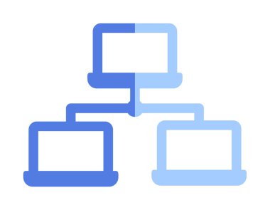 Basit ağ simgesi, vektör illüstrasyonu