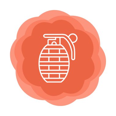 El bombası ağ simgesi, vektör illüstrasyonu