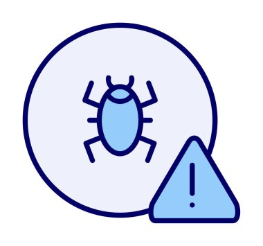 CD virüs ikon vektör illüstrasyonu