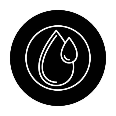 su damlası ağ simgesi, vektör illüstrasyonu 