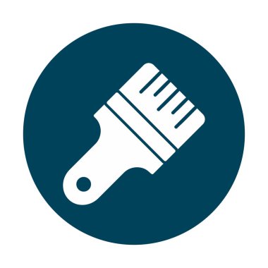 fırça ağ ikonu vektör illüstrasyonu