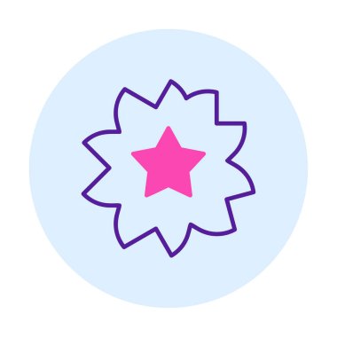 Sakura çiçek simgesi, vektör illüstrasyonu 