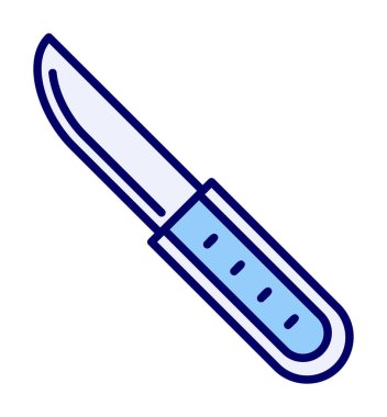 Beyaz arka plan üzerinde izole bıçak simge vektör  