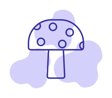 Mushroom icon, vector illustration simple design