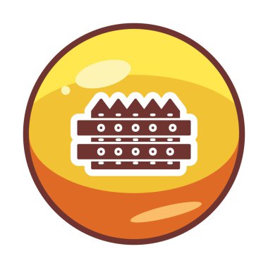 çit web simgesi, vektör çizim 