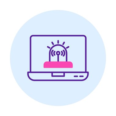 Basit Yazılım simgesi, vektör illüstrasyonu