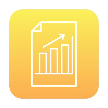 büyüyen grafik, bar grafiği vektör çizimi