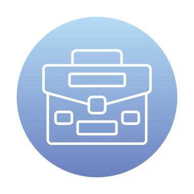 Portföy düz vektör simgesi