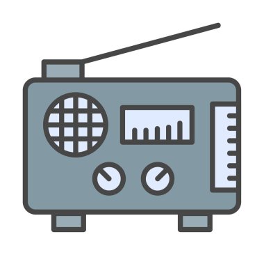 radyo ikonu. özet çizim vektörü 