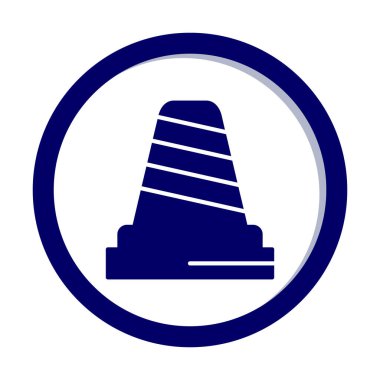 Trafik konisi vektör simgesi modern basit vektör illüstrasyonu