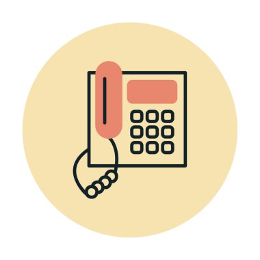 telefon düzlüğü simgesi. vektör illüstrasyonu