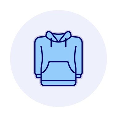 Basit kapüşonlu simge, vektör çizimi