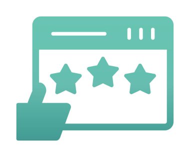 Basit Düz İnceleme simgesi vektör çizimi