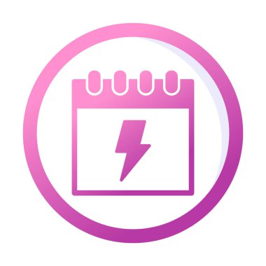 Takvim simgesi, vektör illüstrasyonu basit tasarım