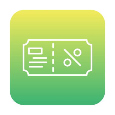 Hediye çeki web simgesi, vektör illüstrasyonu 