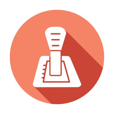 Araba vites kutusu web simgesi, vektör illüstrasyonu